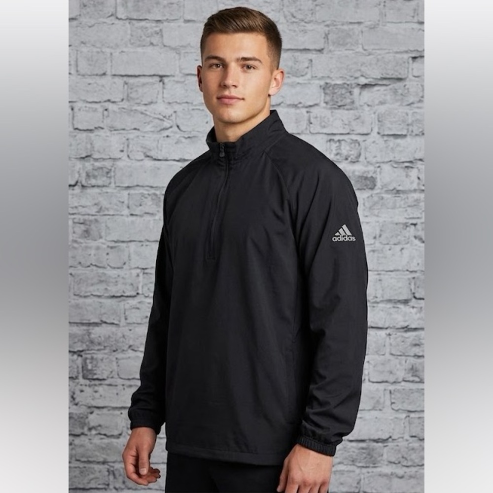 Adidas Men's Climaproof Windbreaker Jacket Size XL EUC